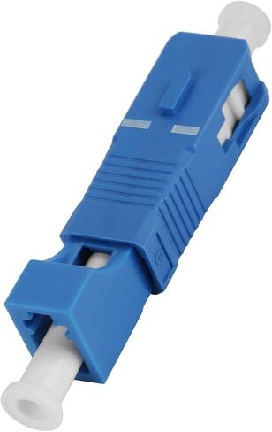 Pssopp Single Mode Fiber Optic Adapter SC Male to LC Female Hybrid Optical Coupler Low Insertion Loss 0.3dB High Compact Design for Telecom Ethernet Network Use in Kuwait