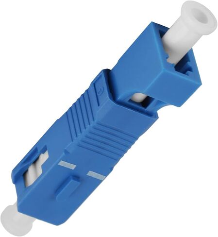 Pssopp Single Mode Fiber Optic Adapter SC Male to LC Female Hybrid Optical Coupler Low Insertion Loss 0.3dB High Compact Design for Telecom Ethernet Network Use in Kuwait