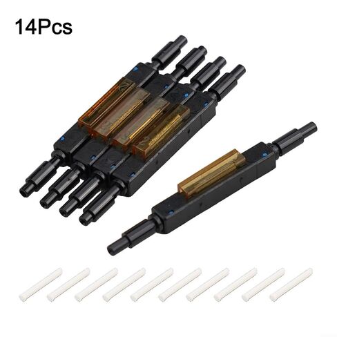 FABULETTA Fiber Optic Quick Connector L925B Mechanical Splice with Metal V-Groove for FTTH Engineering and Drop Cable Repair 0.25mm 0.9mm High Stability Low Loss Field Assembly Unit (5 Pack)(5pcs) in Kuwait