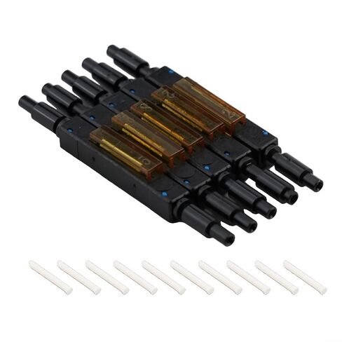 FABULETTA Fiber Optic Quick Connector L925B Mechanical Splice with Metal V-Groove for FTTH Engineering and Drop Cable Repair 0.25mm 0.9mm High Stability Low Loss Field Assembly Unit (5 Pack)(5pcs) in Kuwait