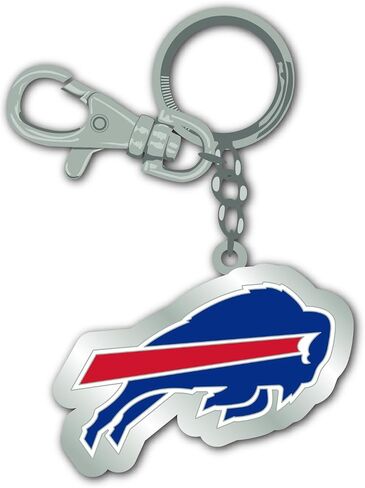 Denco Buffalo Bills Keychain – Official NFL Team Logo Metal Key Ring with Clip, Football Fan Gear Accessory for Keys Backpack Bag, NFL Gifts for Men Women in Kuwait