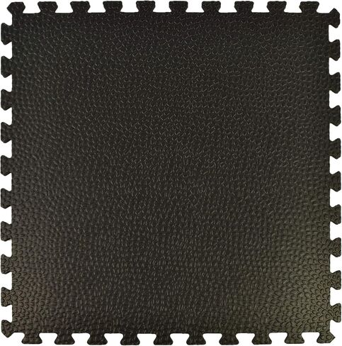 حصيرة Greatmats Home Gym Pebble مقاس 2x2 قدم 10 مم، 25 عبوة (أسود) in Kuwait