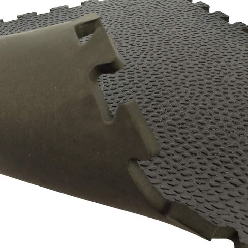 حصيرة Greatmats Home Gym Pebble مقاس 2x2 قدم 10 مم، 25 عبوة (أسود) in Kuwait