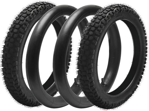 عبوتان من إطارات الدراجة الكهربائية للطرق الوعرة Kemblawolf مقاس 18 × 2.50 مع أنبوب داخلي (64-355) - بديل إطار سكوتر إلكتروني للدراجة الجبلية مقاس 18 بوصة للخدمة الشاقة للدراجة الإلكترونية القابلة للطي والدراجة النارية الكهربائية والدراجة ثلاثية العجلات و in Kuwait