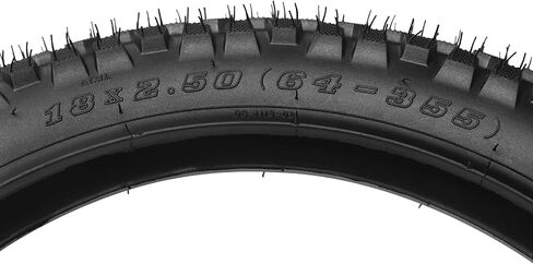 عبوتان من إطارات الدراجة الكهربائية للطرق الوعرة Kemblawolf مقاس 18 × 2.50 مع أنبوب داخلي (64-355) - بديل إطار سكوتر إلكتروني للدراجة الجبلية مقاس 18 بوصة للخدمة الشاقة للدراجة الإلكترونية القابلة للطي والدراجة النارية الكهربائية والدراجة ثلاثية العجلات و in Kuwait