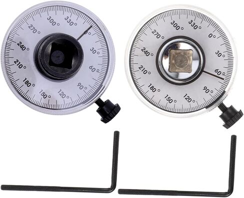 housoutil 2pcs مفتاح عزم الدوران الرقمي مع مقياس زاوية للسيارات والدراجة استخدام أداة قياس الدقة مع زاوية قابلة للتعديل للإصلاحات الميدانية والميكانيكا مادة سبيكة in Kuwait