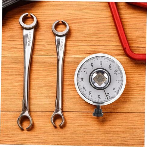 housoutil 2pcs مفتاح عزم الدوران الرقمي مع مقياس زاوية للسيارات والدراجة استخدام أداة قياس الدقة مع زاوية قابلة للتعديل للإصلاحات الميدانية والميكانيكا مادة سبيكة in Kuwait