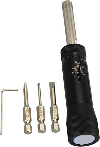 Marhynchus Adjustable Torsion, 0.2 to 1.2N.m Manual Torque with Audible Alarm and Dual Scale, for 1/4in Interface Standard Sockets in Kuwait