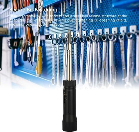 Marhynchus Adjustable Torsion, 0.2 to 1.2N.m Manual Torque with Audible Alarm and Dual Scale, for 1/4in Interface Standard Sockets in Kuwait