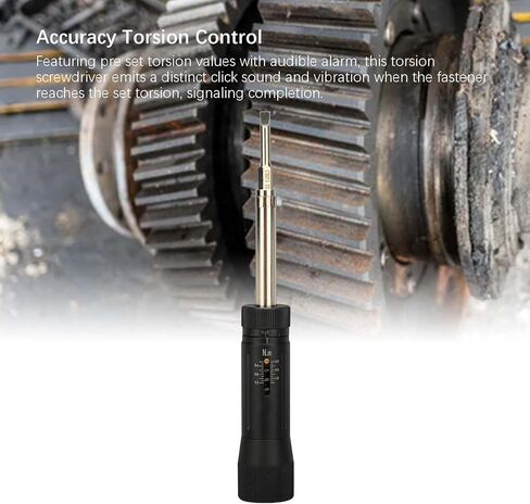 Marhynchus Adjustable Torsion, 0.2 to 1.2N.m Manual Torque with Audible Alarm and Dual Scale, for 1/4in Interface Standard Sockets in Kuwait
