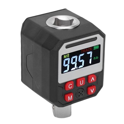 Digital Torque Adapter Steel Torque Wrench Converter 6.8 to 135 Nm 3 8 Inch Drive LED Buzzer Alert CW CCW Measurement for Auto Motor DIY Maintenance in Kuwait