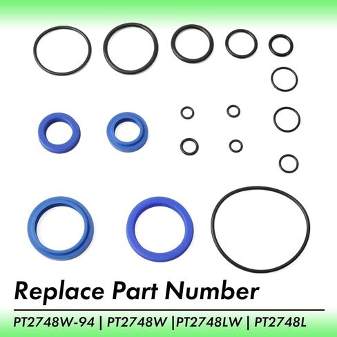 PT2748W-94 O-Ring Seal Repair Kit Compatible with Jet W Pallet Jack Hydraulic Unit, Replace PT2748W PT2748LW PT2748L Rubber Black Blue Replacement Pallet Truck Parts in Kuwait