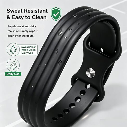 حزام بديل متوافق مع Google Fitbit Air، سوار بديل لتتبع اللياقة البدنية، حزام سيليكون ناعم، سوار معصم قابل للتعديل in Kuwait