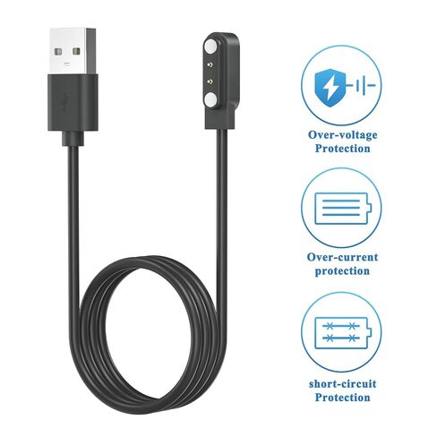 Mugust Gloryfit Smart Watch Charger, 4mm Magnetic USB Charging Cable for Gloryfit T80 T70 T60 T50 P99 P98 Smart Watches in Kuwait