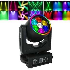 JCYWFLODY 7x40W أضواء DJ ذات الرأس المتحرك، LED 4 في 1 RGBW شعاع غسل اللون خلط تأثيرات إضاءة المسرح ضوء تركيز عين النحل، DMX والتحكم في الصوت أضواء DJ للحفلات وحفلات الزفاف والديسكو in Kuwait