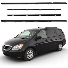 4 قطع من شريط الطقس لنوافذ الباب متوافق مع Honda Odyssey 2009-2014، حزام مانع لتسرب النوافذ مناسب، Repalce 72450-SLE-003 72410-SLE-003 72950-SLE-003 72910-SLE-003 in Kuwait