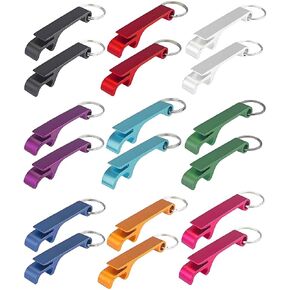 18PCS 9 Colored Keychain Bottle Opener for Men, Small Key Chain Beer Opener in Saudi Arabia