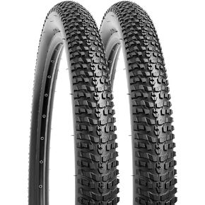 YUNSCM 2-PCS 26" Folding Replacement Bike Tires 26x2.35/60-559 (Y-1492) | 26" Bike Tires Compatible with Mountain Bike 26 x 2.35 Gravel/Off Road Bicycle Tires in Kuwait