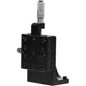 Z Axis Linear Stage, Microscope Translation Stage, Manual Fine-Tuning Cross Roller Guide, Travel Distance ±6.5mm, for Precision Inspection, Black in Saudi Arabia