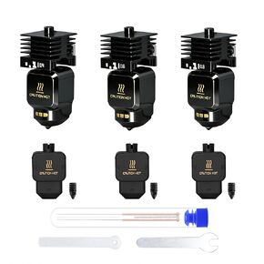 3PCS Hotend Kit for Bambu Lab P2S/H2S/H2D/A1/A1 Mini Combo Print Head, Anti-Clogging High Flow Extruder with 3 Extra Wear-Resistant Hardened Steel Nozzles (0.4+0.6+0.8mm) for Carbon Fiber in Kuwait