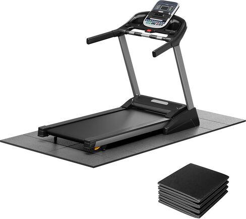 Stepwaver Treadmill Mat for Floor & Carpet Floors, 63" × 30", 0.25" Thick Non-slip Treadmill Mat for Carpet, Mat for Under Treadmill on Hardwood Floors for Bike, Elliptical, Treadmill in Kuwait