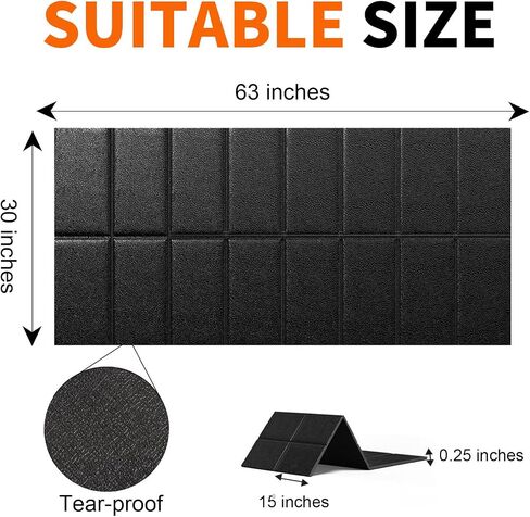 Stepwaver Treadmill Mat for Floor & Carpet Floors, 63" × 30", 0.25" Thick Non-slip Treadmill Mat for Carpet, Mat for Under Treadmill on Hardwood Floors for Bike, Elliptical, Treadmill in Kuwait