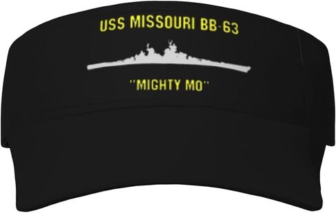 USS Missouri Bb-63 قبعات رياضية للحماية من الشمس، قبعات واقية من الشمس قابلة للتعديل in Kuwait