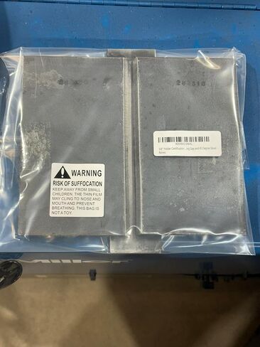 3/8" Welder Certification Test Plate for AWS D-1.1 Limited-Thickness Qualification with 1/4" x 2" x 8" Backing Strip. Fully-Assembled with 1/4" Landing Gap and 45 Degree Bevel in Kuwait