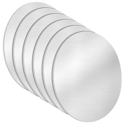 BENECREAT 6 Pcs Aluminum Disc, 5.9inch Diameter Round Aluminum Sheets, 6061 Aluminum Circle Plates for Metal Stamping, 1mm Thick in Kuwait