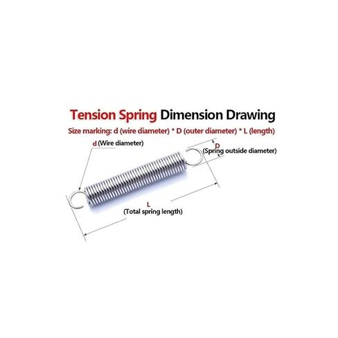 Double Hook Springs, Compression Spring Wire Diameter 0.5mm S Hook Tension Spring Helical Coil Extension Springs(3mm,35mm (10Pcs)) in Kuwait