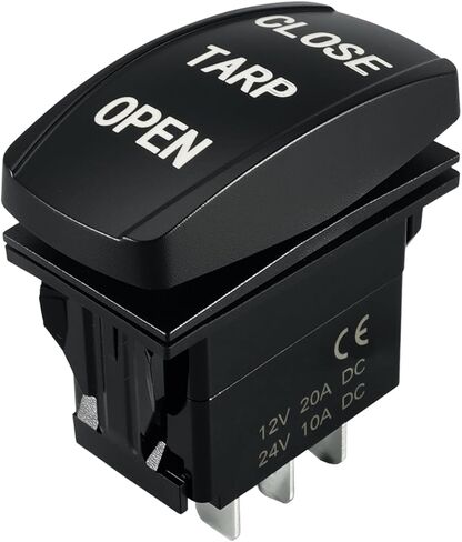 3 Position ‎3 Terminal Dump Truck Tarp Rocker Switch 12V 20A Replace 13979 Double Momentary, ON-Off-ON in Kuwait