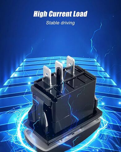 3 Position ‎3 Terminal Dump Truck Tarp Rocker Switch 12V 20A Replace 13979 Double Momentary, ON-Off-ON in Kuwait
