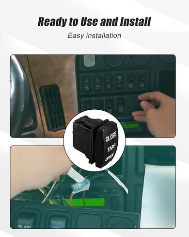 3 Position ‎3 Terminal Dump Truck Tarp Rocker Switch 12V 20A Replace 13979 Double Momentary, ON-Off-ON in Kuwait