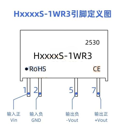 H0524S-1WR3 وحدة الطاقة المعزولة H0524S-1WR2/H0524S-1W غير منظم 1 قطعة in Kuwait