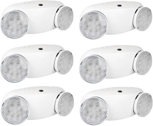 LED Emergency Lights with Battery Backup, cETL Listed, Dual Adjustable Heads, Hard Wired Commercial Emergency Lighting for Business Power Outage Safety 2 Pack in Kuwait