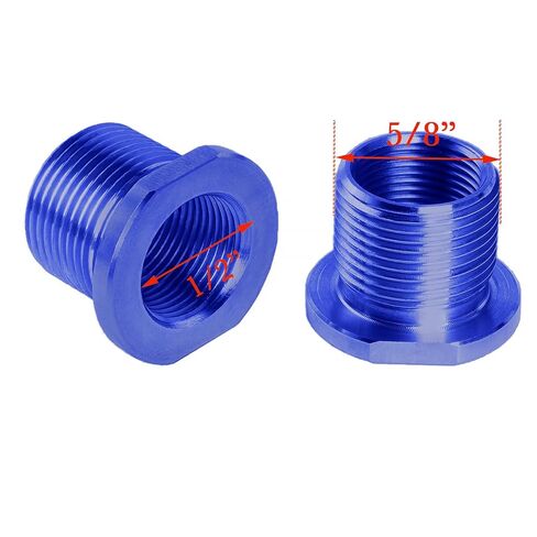 محول خيط 1/2x28 إلى 5/8x24 مع غسالة سحق (أزرق) in Kuwait