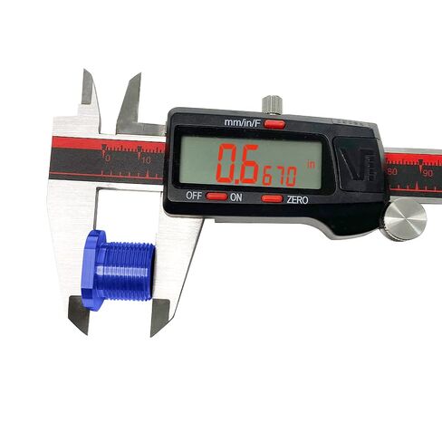 محول خيط 1/2x28 إلى 5/8x24 مع غسالة سحق (أزرق) in Kuwait
