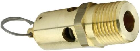SRV390-1/2-225 Air Compresso Relief Pressure Valve - for Conrader Compressor Parts Replacement - tank pressure safety relief valve/Tank Pop Off valve - 1/2" NPT 225 PSI 406 SCFM 250° F Length: 2-3/4" in Kuwait