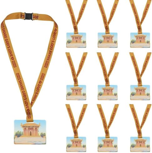 34" Rome VBS Breakaway Polyester Lanyards with Name Tag - 12 Pc. in Kuwait