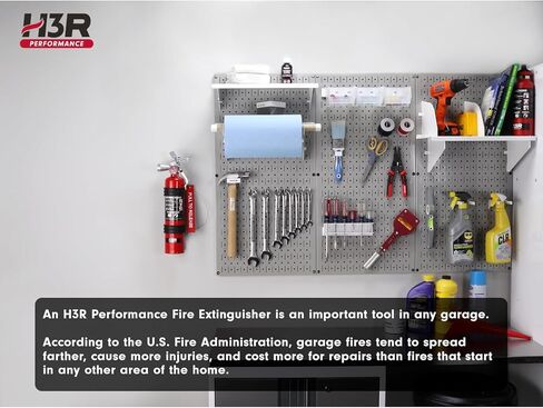 طفاية حريق هالون H3R للسيارة - عامل التنظيف HalGuard PRO، 2.5 رطل أحمر، المركبات والسيارات، مدرج في قائمة UL (HP250R) in Kuwait