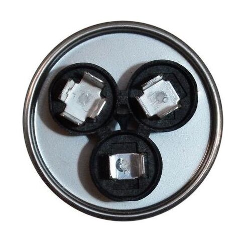 استبدال Goodman CAP050350440CS - 35 + 5 فائق التوهج/Mfd 370/440 VAC مكثف عالمي مزدوج دائري، صنع في الولايات المتحدة الأمريكية. in Kuwait