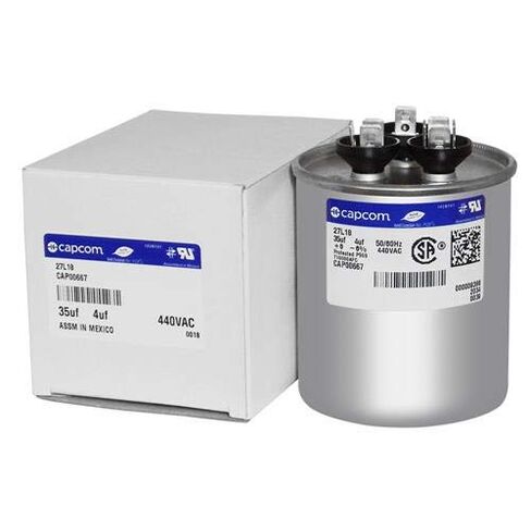 CPT-0810 / CPT00810 Replacement Dual Capacitor - 35/4 MFD x 440 VAC Round in Kuwait