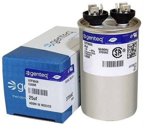 Mars 12215 - 25 uF MFD x 370 VAC Genteq استبدال مكثف مستدير # C325R / 97F9606 in Kuwait