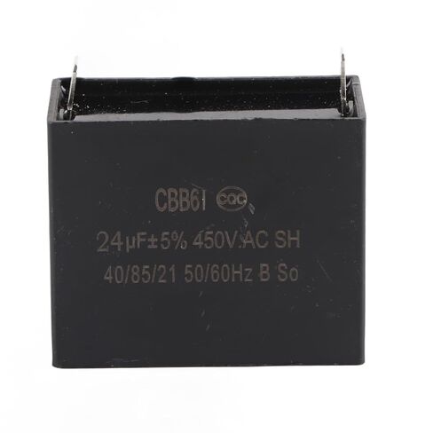 مكثف CBB61، مكثف مولد التشغيل 450 فولت تيار متردد 24 فائق التوهج 50/60 هرتز لـ 400/350/300/250VAC UL/RU مكثفات بدء تشغيل المحرك المعتمدة مكثفات تشغيل مربعة in Kuwait