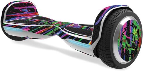 جلد من ألياف الكربون من MightySkins لماكينة الحلاقة Hovertrax 1.5 Hover Board - انفجار سلمي | لمسة نهائية واقية ومتينة من ألياف الكربون | سهل التطبيق والإزالة وتغيير الأنماط | صنع في الولايات المتحدة الأمريكية in Kuwait