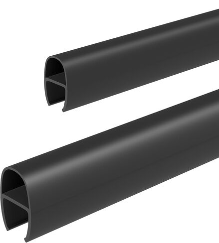 3/8" Shower Door Side Seal Strip (Set of 2), Frameless Glass Shower Door Black Seal Strip - Suitable for 3/8 Inch (10mm) Glass, 39 Inch in Kuwait