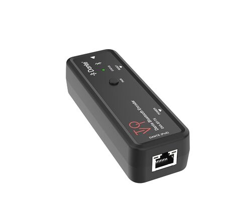 جهاز إرسال صوت بلوتوث من ToVi Dante - 2CH Bluetooth 5.1 إلى محول Dante، aptX HD/LL، AAC، SBC، PoE/USB-C in Kuwait