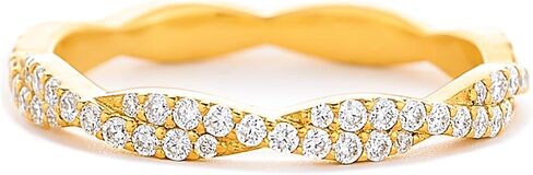 STORYJEWELLERY خواتم مطلية بالذهب للنساء، خواتم زفاف للنساء، خواتم قابلة للتكديس، خاتم الوعد الرائع، هدايا لها in Kuwait