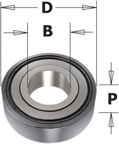 CMT CMT 791.005.00 Bearing, 22mm Diameter, 8mm Smaller Diameter in Kuwait