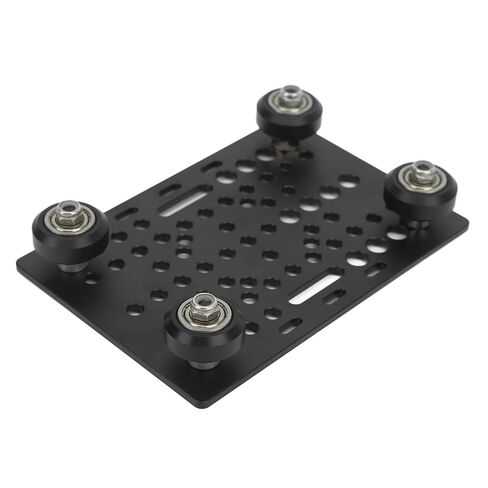 Aluminum Gantry Plate, V Groove 20mm-80mm 3D Printer Universal Guide Rail Extruded Aluminum Plate, Gantry Frame with 4 Plastic Sliding Plates and Bearings in Kuwait